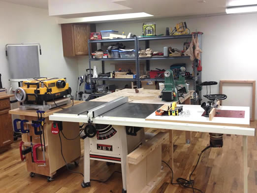 set up home garage workshop how to